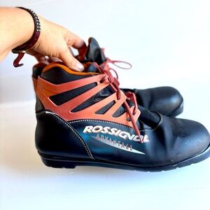 Rossignol Advantage Ski Boots Vintage Black Red Italy Men's Size 12